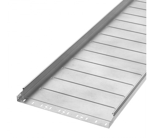 Лоток неперфорированный Профи INOX (AISI 304) 500х50x6000 (1,0 мм) (12 м/уп)  PR16.14031  Промрукав