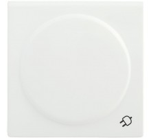 НР-3-1-ББ Накладка розетка с з/к с кр. BOLERO белый  ENB31-R-K01  IEK