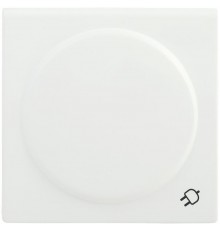 НР-3-1-ББ Накладка розетка с з/к с кр. BOLERO белый  ENB31-R-K01  IEK