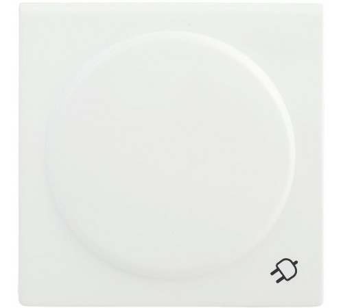 НР-3-1-ББ Накладка розетка с з/к с кр. BOLERO белый  ENB31-R-K01  IEK