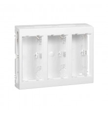 Simon Connect Дополнительный блок настенный на 3 S-модуля Сима Про, поверхностный монтаж, белый  SBC350-9  Simon