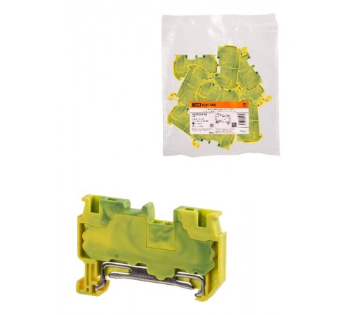 Зажим клеммный безвинтовой ЗКБ PEN быстрого зажима 2,5 мм2 (Ph-C PT 2,5-PE)  SQ0822-0163  TDM