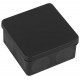 Распаячная коробка  KOR-100-100-50-9g-2MP-B двухкомпонентная HF стойкая к УФ 100х100х50мм черная прямой монтаж IP67 KOR-100-100-50-9g-2MP-B  Б0062770