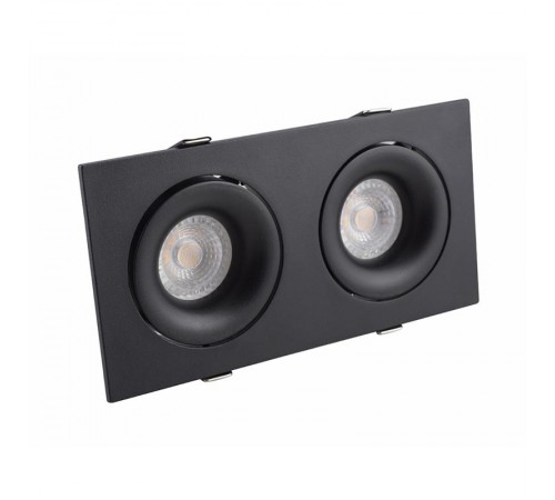 Светильник светодиодный встраиваемый DK2122-BK , IP20, 50Вт, GU10, черный, алюминий  DK2122-BK  DENKIRS