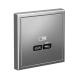 ArtGallery Сталь Розетка USB тип-С 65Вт высокоскор.заряд. QC, PD, механизм  GAL000927  SE