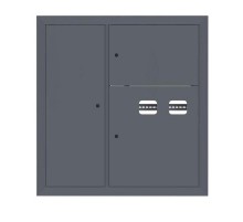 Щит этажный 2 кв. слаботочка слева RAL7024 (1000х950х150)  PROxima mb29-v-2z-ral7024 EKF