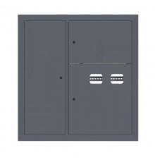 Щит этажный 2 кв. слаботочка слева RAL7024 (1000х950х150)  PROxima mb29-v-2z-ral7024 EKF