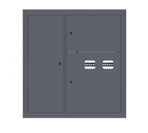 Щит этажный 2 кв. слаботочка слева RAL7024 (1000х950х150)  PROxima mb29-v-2z-ral7024 EKF
