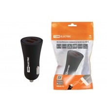 Автомобильное зарядное устройство, АЗУ 2, 2,1 А, 2 USB, черный,  SQ1810-0202  TDM