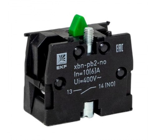 Дополнительный контакт XB-2 NO зеленый EKF PROxima  pbn-xb-2-no  EKF