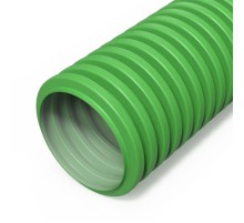 Труба гофрированная двустенная ПНД гибкая вентиляционная зеленая (RAL 6029) d90 мм (50м/уп)  PR15.0298  Промрукав