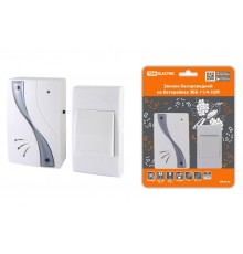 Звонок беспроводной на батарейках ЗББ-11/4-32М (32 мелодии, кнопка IP30, 2х1,5В ААА)  SQ1901-0030  TDM