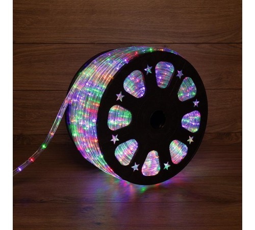Дюралайт LED, свечение с динамикой (3W) - мульти (RYGB), 24 LED/м, бухта 100м  121-329-4  NEON-NIGHT