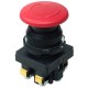 КЕ-201 У2 исп.2, красный, 1з+1р, гриб с фиксацией, IP54, 10А, 660В, выключатель кнопочный (ЭТ)  ET561481  Электротехник