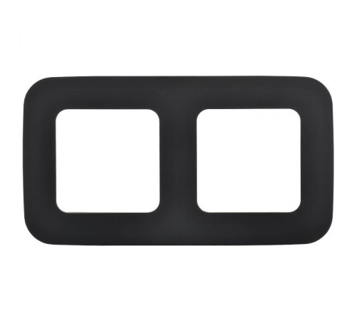 FLITE Artistic Рамка 2-ая РУ-2-А-ФлЧ черный  FI-M22-31-20-K02  IEK