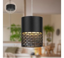 Светильник подвесной (подвес)  PL29 BK цоколь GX53 потолочный цилиндр черный  Б0061373  ЭРА