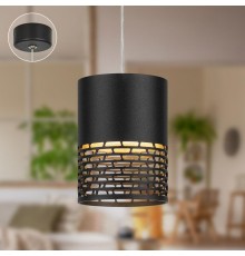 Светильник подвесной (подвес)  PL29 BK цоколь GX53 потолочный цилиндр черный  Б0061373  ЭРА