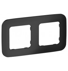 FLITE Artistic Рамка 2-ая РУ-2-А-ФлЧ черный  FI-M22-31-20-K02  IEK