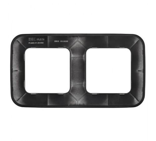 FLITE Artistic Рамка 2-ая РУ-2-А-ФлЧ черный  FI-M22-31-20-K02  IEK