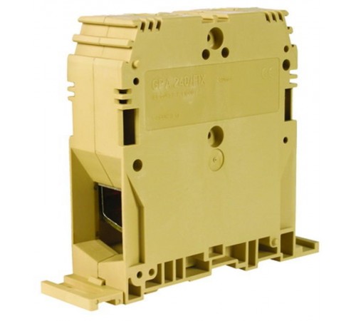 GPA.70/FIXGR, силовой зажим кабель/кабель серый 70 кв.мм/ крепление на плату  ZGF400GR  DKC