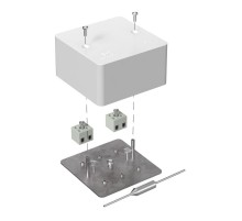 Коробка огнестойкая для кабель-канала Е15-Е120 с термо/предохранителем 85х85х45 IP42  4p, 6.0 мм.кв. 40-0460-FR6.0-4-П  Промрукав