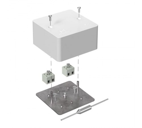 Коробка огнестойкая для кабель-канала Е15-Е120 с термо/предохранителем 85х85х45 IP42  4p, 6.0 мм.кв. 40-0460-FR6.0-4-П  Промрукав