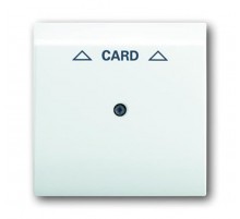 Плата центральная (накладка) для механизма карточного выключателя 2025 U, серия impuls, цвет альпийский белый  1753-0-6703   2CKA001753A6703  ABB