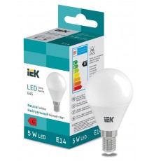 Лампа светодиодная Globe G45 400lm 4000K E14  LL-I-G45-5-230-40-E14  IEK