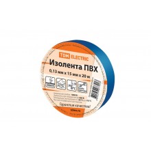 Изолента ПВХ 0,13*15мм Синяя 20м   SQ0526-0015  TDM