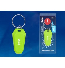 Фонарь-брелок Стандарт S-KL021-T GREEN   1LED. 2*CR1220 н/к. Пластик. Зеленый  UL-00004095  Uniel