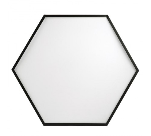 Светильник светодиодный Geometria Hexagon SPO-122-B-40K-066 66Вт 4000К 4800Лм IP40 800*800*80 черный подвесной  Б0050553  ЭРА