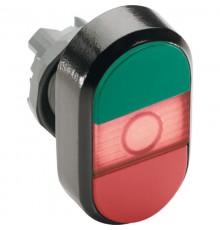 Кнопка двойная MPD3-11R (зеленая/красная) красная линза с тексто м (ON/OFF)  1SFA611132R1101  ABB