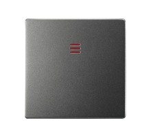 Клавиша для выключателя S75 с подсветкой цвета матовый титан S82 Concept  8200111-096  Simon