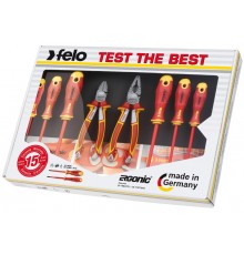 Набор диэлекрических отверток Ergonic с диэлектрическими пасатижами и бокорезами в упаковке, 8 шт  41398517  Felo