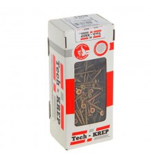 Саморезы универсальные 45х3,5 мм (200 шт) желтые - коробка с окном ( 0,395 кг)  102237  Tech-KREP