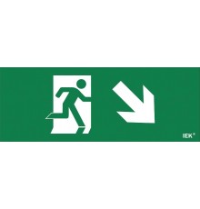 Пиктограмма (наклейка) "Фигура/стр. вниз вправо" ДПА IP20/54  LPC10-1-24-09-FVNNAPR  IEK