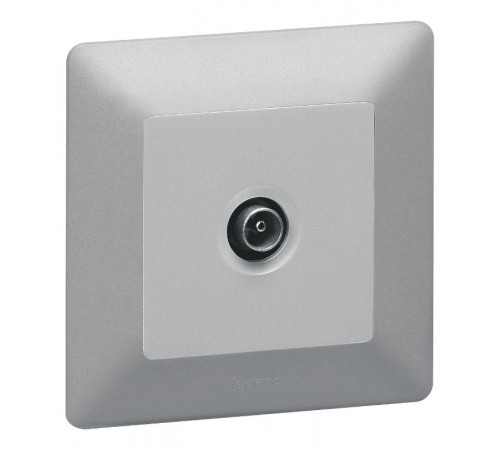 Valena LIFE DIY Алюминий Розетка TV "звезда" 0-2400 МГц.  753651  Legrand