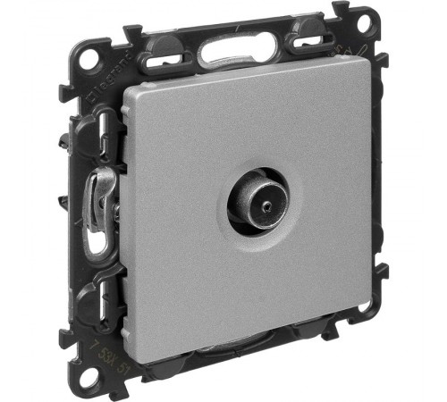 Valena LIFE DIY Алюминий Розетка TV "звезда" 0-2400 МГц.  753651  Legrand