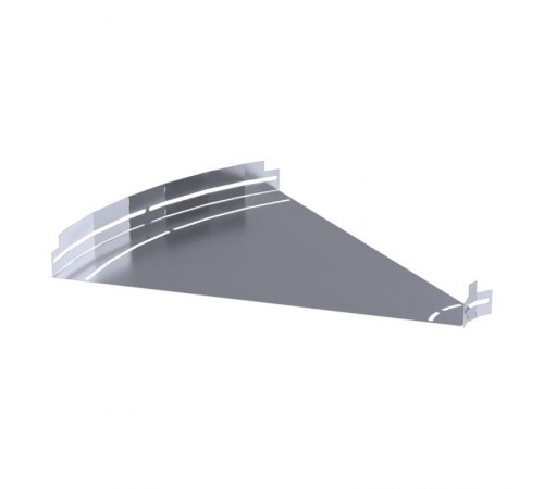 Угол горизонтальный изменяемый 0-45 градусов Стандарт INOX (AISI 316) 600х50  PR16.3632  Промрукав