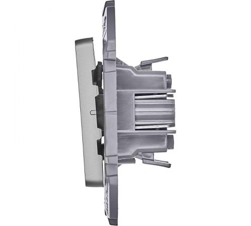 Inspiria Алюминий Выключатель 2-клавишный С/У без рамки  673622  Legrand