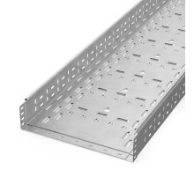 Лоток перфорированный Стандарт INOX (AISI 304) 400х100х3000 (1,0 мм) (3 м/уп)  PR16.2340  Промрукав