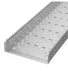 Лоток перфорированный Стандарт INOX (AISI 304) 400х100х3000 (1,0 мм) (3 м/уп)  PR16.2340  Промрукав