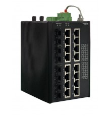 Управляемый промышленный коммутатор Ethernet L3, 16x10/100/1000BaseT, 8x100/1000/2500BaseX SFP  NSETM324T16X08A  SE