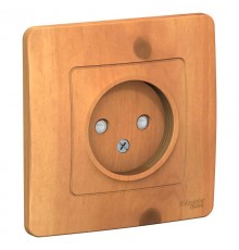 Blanca Ясень С/У Розетка без заземления со шторками, 16А, 250В  BLNRS000115  SE