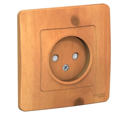 Blanca Ясень С/У Розетка без заземления со шторками, 16А, 250В  BLNRS000115  SE