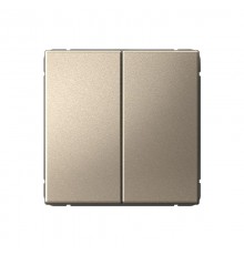 ArtGallery Шампань Выключатель 2-клавишный КНОПОЧНЫЙ, 10АХ, механизм, быстрозажим. клем.  GAL000517S  SE