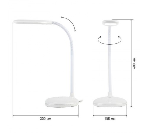 Светильник настольный NLED-477-8W-W белый  Б0041082  ЭРА