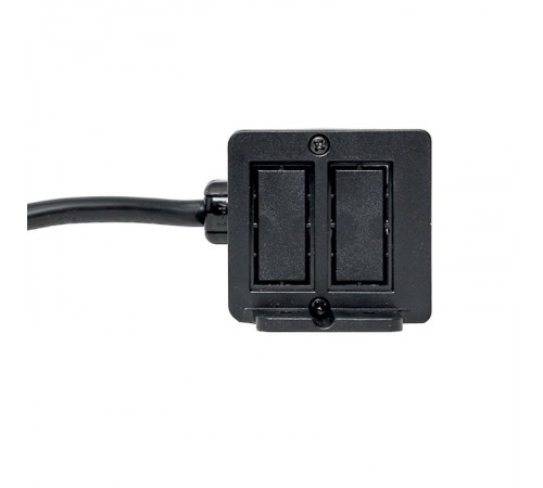 Встраиваемый настольный розеточный блок для крепления под столом, 10 модулей, C-Line, металлик  cl-vnbu-10-s  EKF