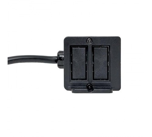 Встраиваемый настольный розеточный блок для крепления под столом, 10 модулей, C-Line, металлик  cl-vnbu-10-s  EKF