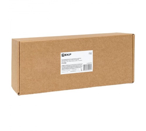 Встраиваемый настольный розеточный блок для крепления под столом, 10 модулей, C-Line, металлик  cl-vnbu-10-s  EKF